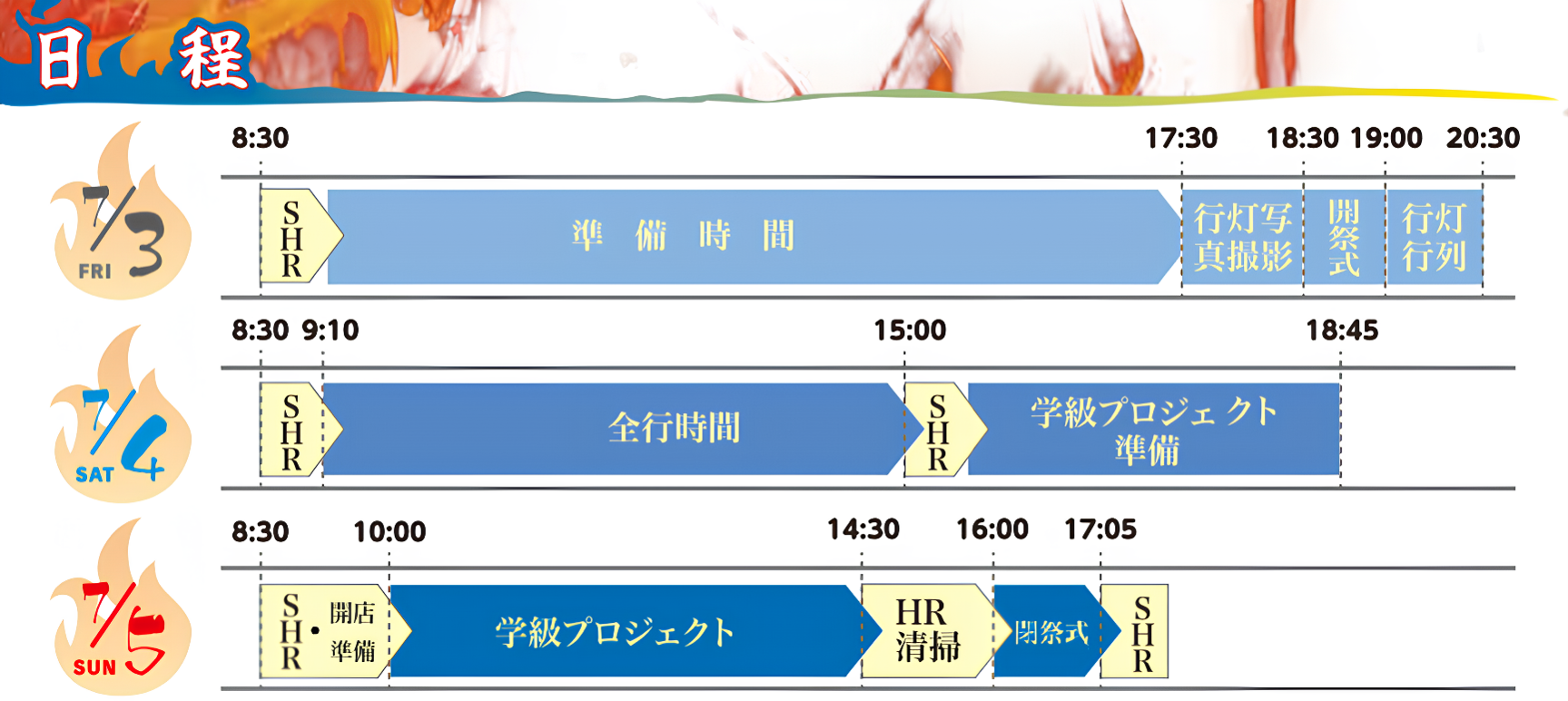 日程
